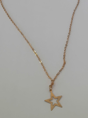 Star necklace gold color new