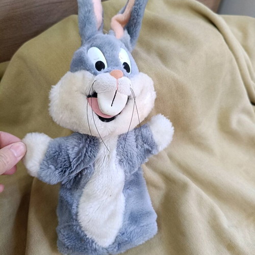 Bugs Bunny Plush Hand Puppet vintage, like new, 35 cm
