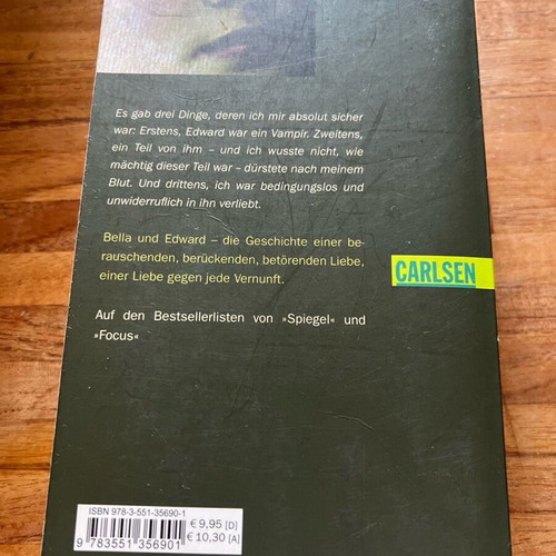 Μυθιστόρημα Stephanie Meyer γερμανικό σαν καινούργιο, σειρά 5 βιβλίων