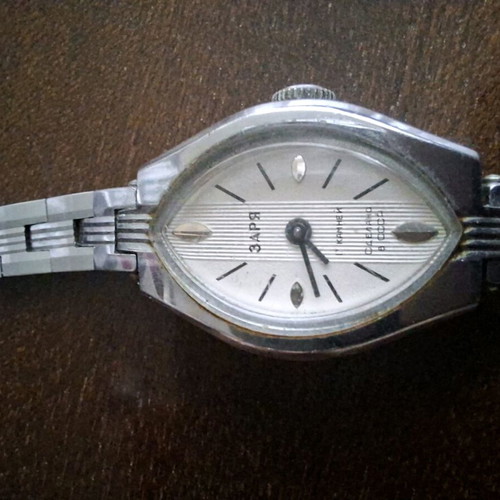 Zaria mechanical watch women's used, vintage USSR