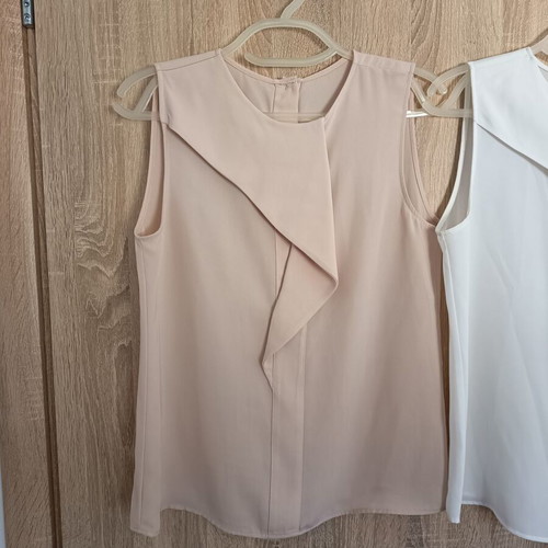 Zara 2 blouses size S like new, white and pink