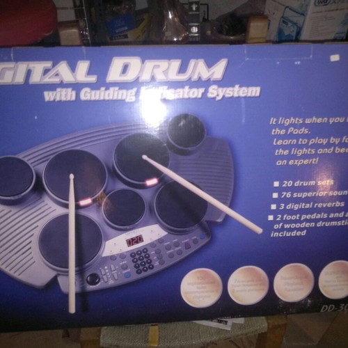 Digital Drum new electronic drum set with sticks and lights
