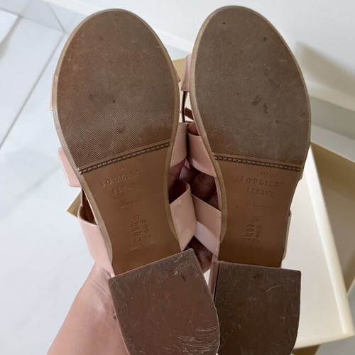 Low Evie Sandals Sezane size 40, like new, pink