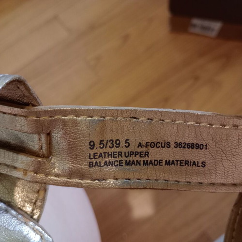Franco Sarto straw platform sandals used, beige and gold, size 39.5