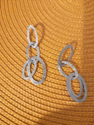 Silver 925 Long Earrings Like New