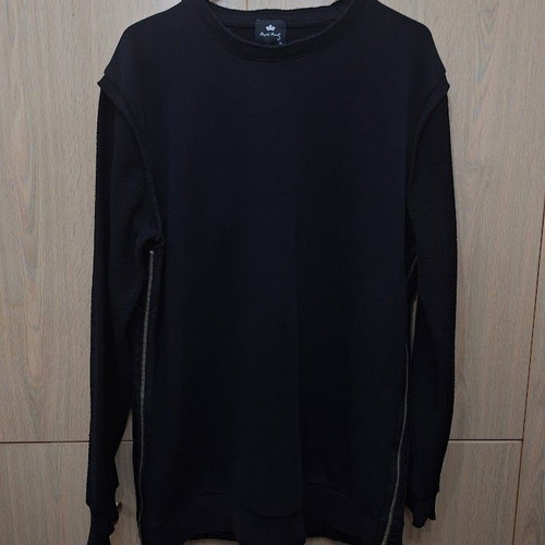 Royal Punk Black Zip Side Jumper XL like new