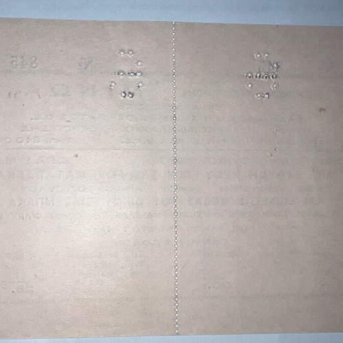 Theatrical ticket Minoa by Fragkiskos Manelis and Agkop