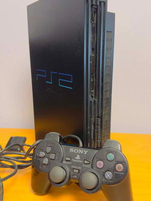 PlayStation 2 Fat 50004 console set with memory card used