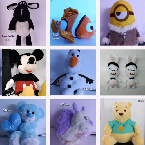 Stuffed toys pack of 10 like new