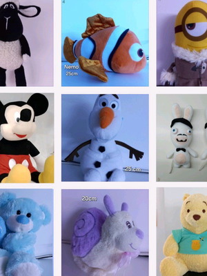 Stuffed toys pack of 10 like new