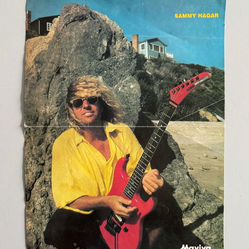 AEK 80's poster from Manina magazine & Sammy Hagar used
