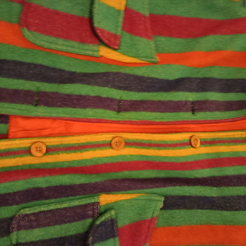 Wool women's jacket multicolor like new, size XL