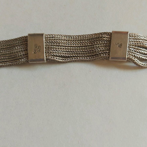 Women's silver bracelet with chain like new