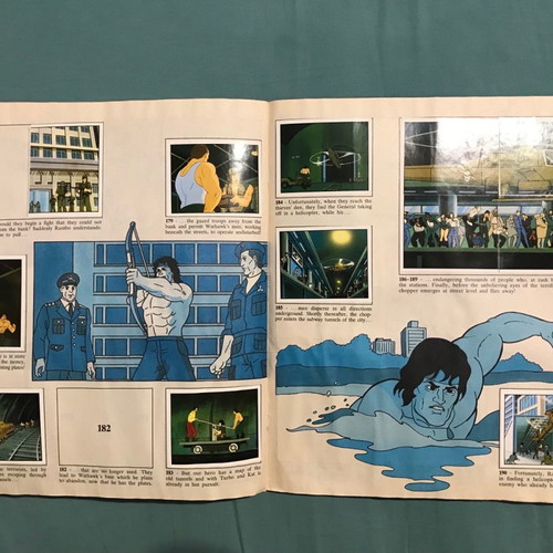 Rambo Panini sticker album used from 1986