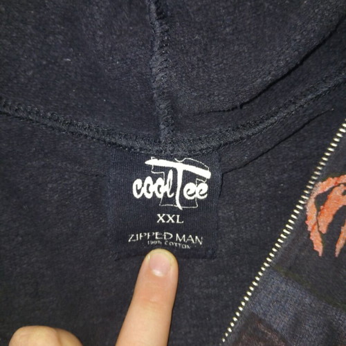 Vintage Slipknot zip-up hoodie used, size XXL fits XL