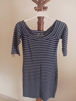 JusTop women's dress, grey and blue