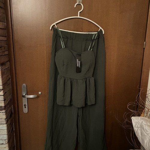Set blouse with pants new, green