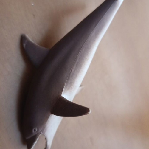 Plastic shark figure used, about 7 cm, hollow
