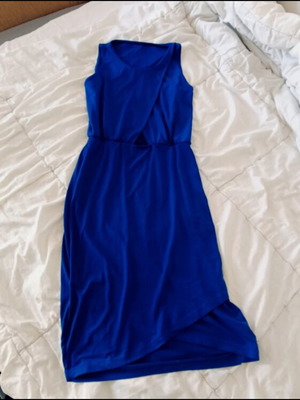 Dress electric blue cutout like new