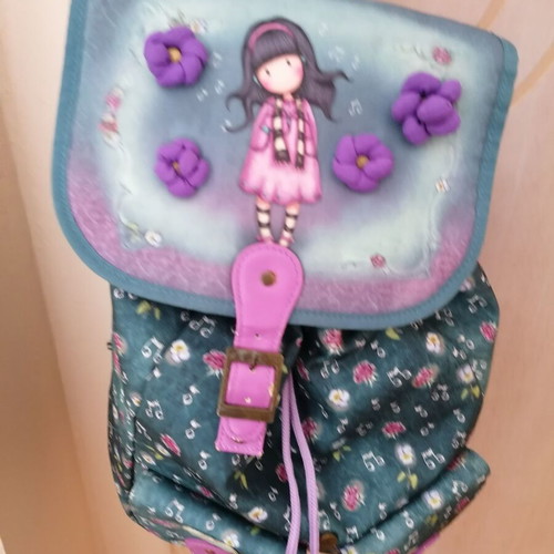 Santoro backpack like new, purple