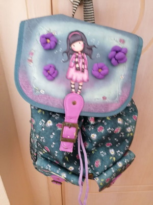 Santoro backpack like new, purple