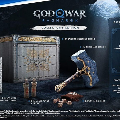 God of War Ragnarok Collector's Edition PS5 game, factory sealed