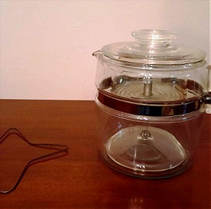Καφετιέρα - Διηθητήρας Pyrex vintage 6 φλυτζανιών