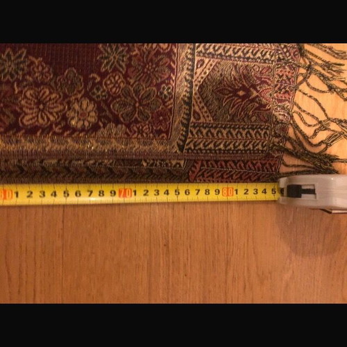 Vintage women's scarf like new, gold-red with oriental style