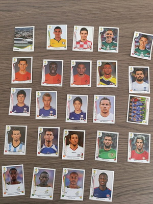 Χαρτάκια Panini World Cup Brazil 2014 σαν καινούργια, 24 τεμ.