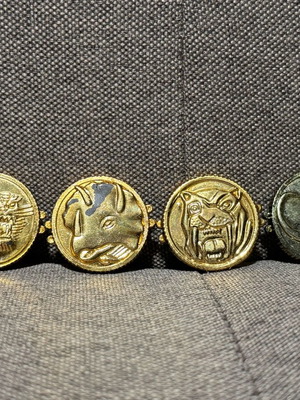 Power Rangers coins set of 4 used KO