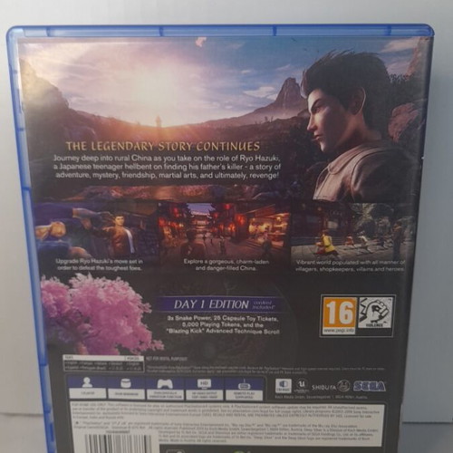 Shenmue III Day 1 Edition PS4 like new, English version