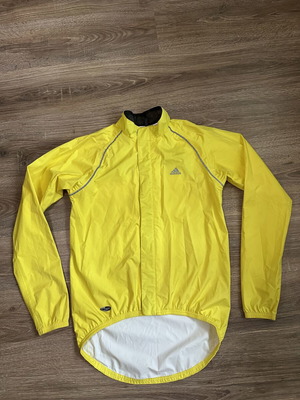 Adidas ClimaProof Rain Jacket yellow, size S, new