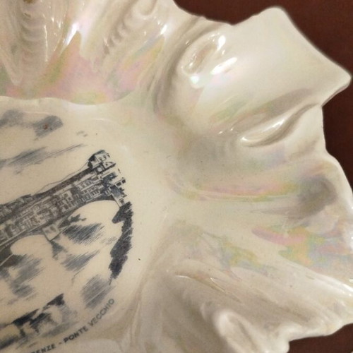 Ceramic decorative souvenir ashtray from Florence like new