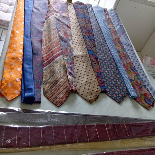 Silk branded ties new, pack of 10