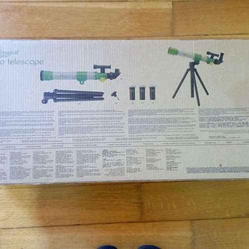 Galileo children's telescope by ItsImagical used with two lenses