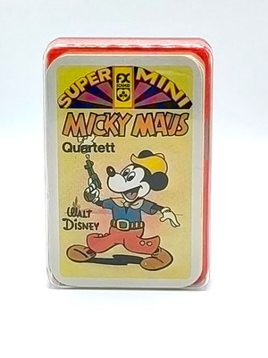 Mickey Mouse Vintage Quartet Card Game FX Schmid, like new