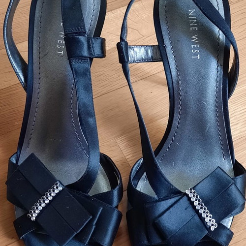 Nine West slingback sandals size 39, black, like new