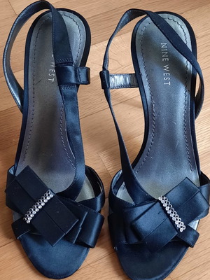 Nine West slingback sandals size 39, black, like new