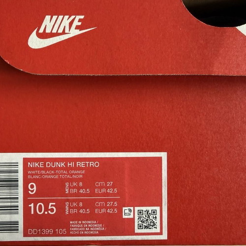 Nike Dunk High Retro new sports shoes, black and white