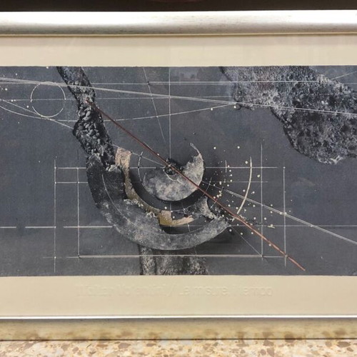 Walter Valentini silver print in frame like new, La Misura Il Tempo