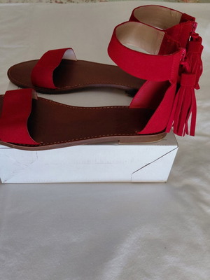 New Look sandals like new, size 39, red