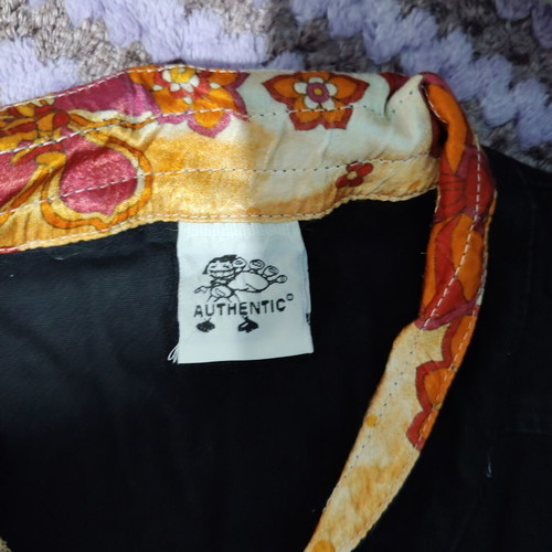 Women's jacket like new, black and multicolor, sizes S and M