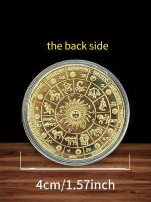 Collectible Gold-Plated Zodiac Coins Set of 12 New