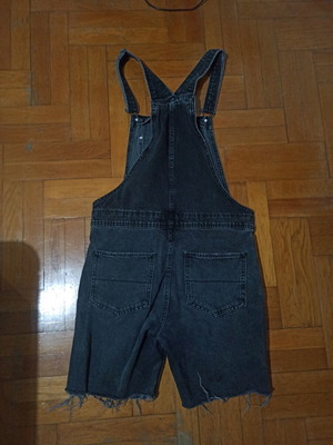 Men's small black Bershka salopette used