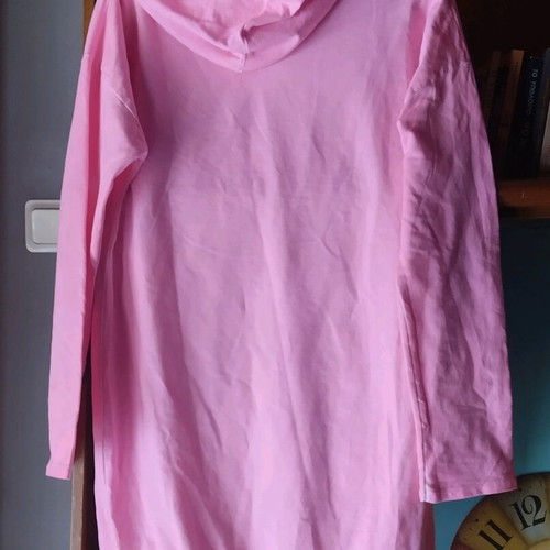 Long blouse size L pink like new, cotton fabric