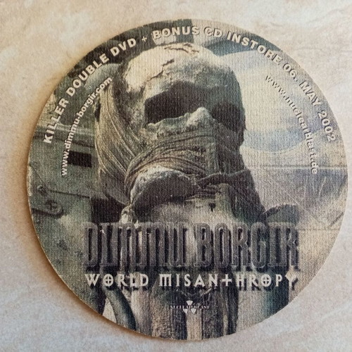 Dimmu Borgir World Misanthropy Primal Fear Black Sun 2002 promotional beer mat