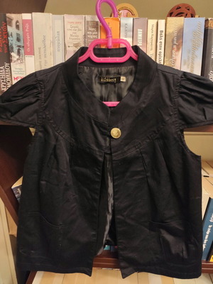 Черна блузена риза като нова, дамска