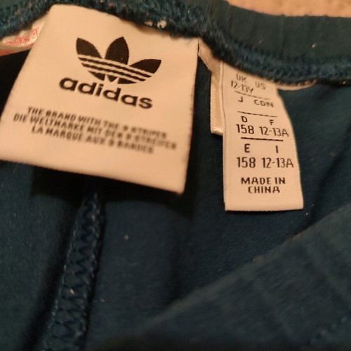 Adidas blue leggings for 12-year-old girl like new