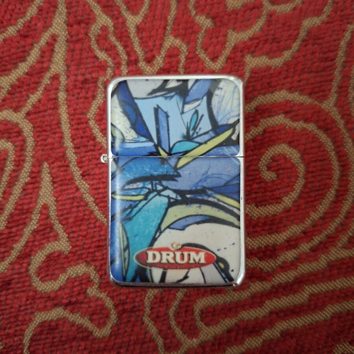 Tristar Drum Edition petrol lighter used with graffiti design