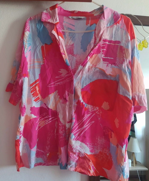 ΠΟΥΚΆΜΙΣΟ ΠΟΛΥΧΡΩΜΟ ΣΕ ΡΟΖ ΑΠΟΧΡΩΣΕΙΣ Stradivarius one size large
